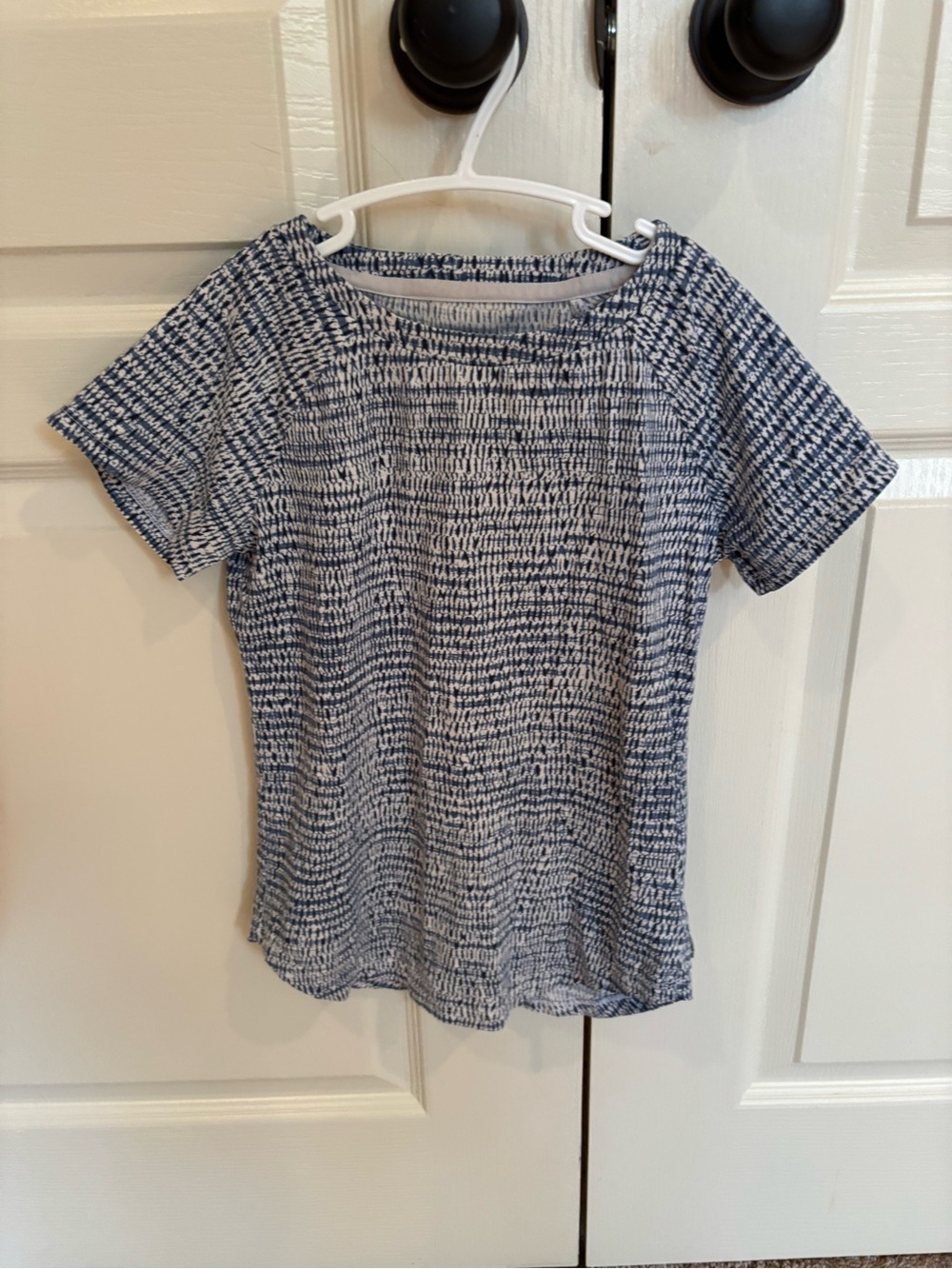 MEC Kids Blue and White Patterned Short-Sleeve T-Shirt